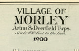 1900 Map of Morley Mecosta County Michigan