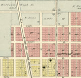 1900 Map of Morley Mecosta County Michigan