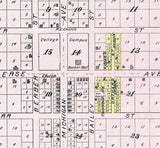 1901 Map of Benzonia Benzie County Michigan