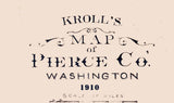 1910 Map of Pierce County Washington