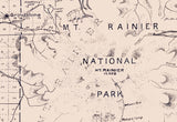 1910 Map of Pierce County Washington