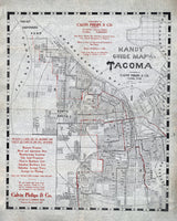 1910 Map of Tacoma Washington