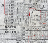 1910 Map of Tacoma Washington