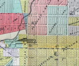 1901 Map of Belleville St Clair County Illinois