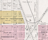 1901 Map of Thompsonville Benzie County Michigan