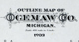 1903 Map of Ogemaw County Michigan