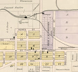1903 Map of Rose City Ogemaw County Michigan