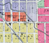 1903 Map of West Branch Ogemaw County Michigan