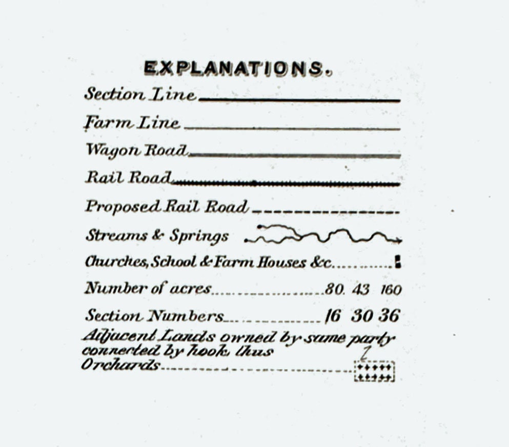 1904 Map of Bad Axe Huron County Michigan