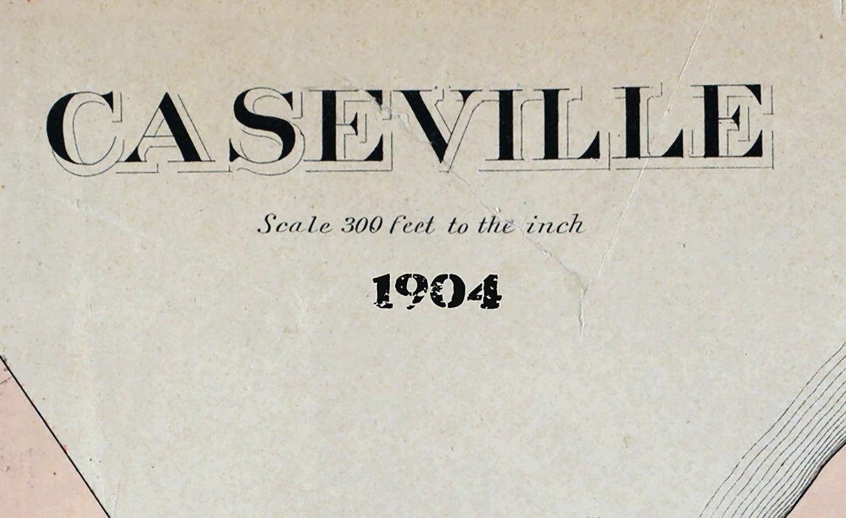 1904 Map of Caseville Huron County Michigan