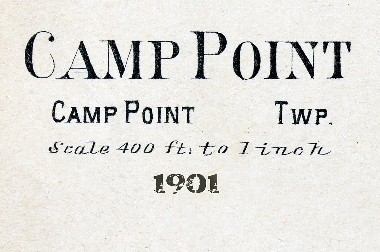 1901 Map of Camp Point Adams County Illinois