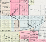 1901 Map of Camp Point Adams County Illinois
