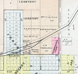 1901 Map of Mendon Adams County Illinois