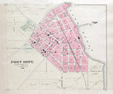 1904 Map of Port Hope Huron County Michigan
