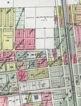 1907 Map of Carbondale Jackson County Illinois