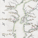 1775 Map of the Delaware Bay and Chesapeake Bay