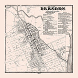 1866 Map of Dresden Muskingum County Ohio