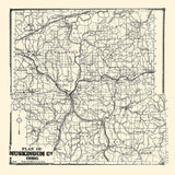 1866 Map of Muskingum County Ohio