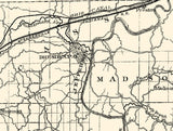 1866 Map of Muskingum County Ohio