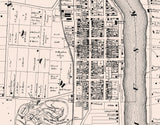 1866 Map of Zanesville Muskingum County Ohio