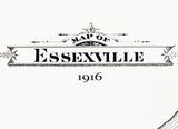 1916 Map of Essexville Bay County Michigan