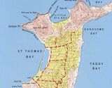 1965 Map of the Leeward Islands