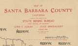 1906 Map of Santa Barbara County California