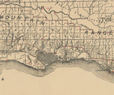 1906 Map of Santa Barbara County California