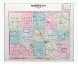 1881 Map of Wayne County Illinois