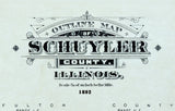 1892 Map of Schuyler County Illinois