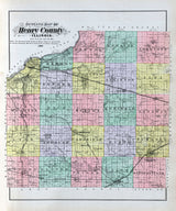 1893 Map of Henry County Illinois