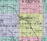 1893 Map of Henry County Illinois