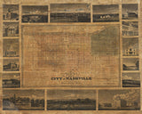 1831 Map of Nashville Tennessee
