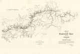 1834 Map of the Cumberland River Tennessee