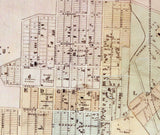 1860 Map of Nashville and Edgefield Tennessee
