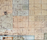 1860 Map of Nashville and Edgefield Tennessee