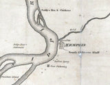 1861 Map of Memphis Tennessee