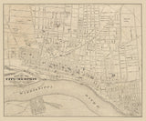 1872 Map of Memphis Tennessee
