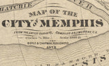 1872 Map of Memphis Tennessee