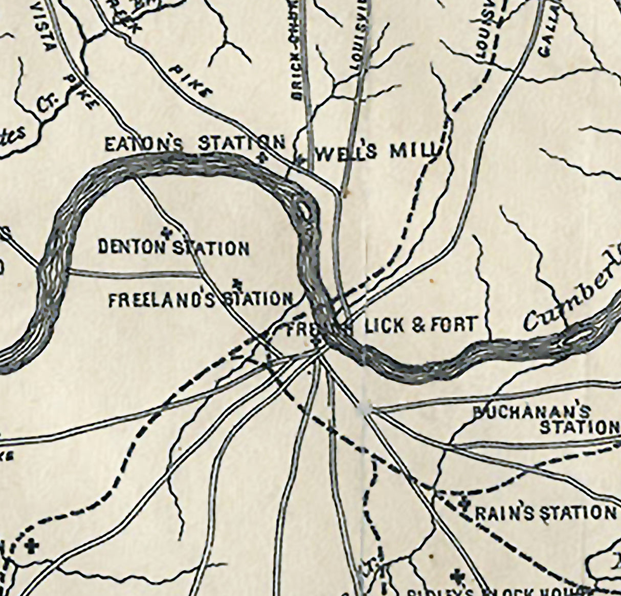 1880 Map of Cumberland County Tennessee