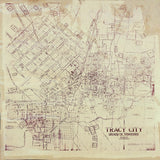 1900 Map of Tracy City Grundy County Tennessee