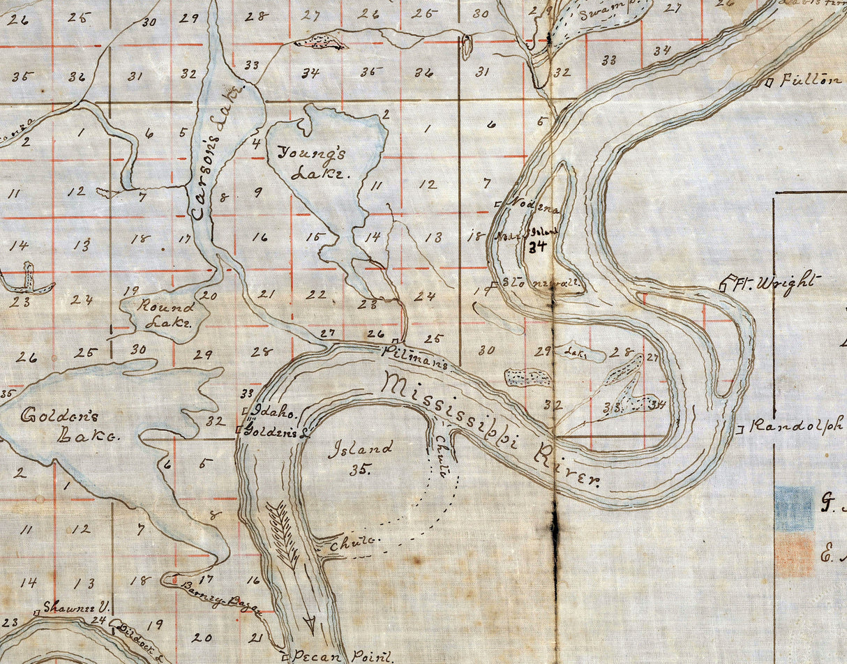 1904 Map of Mississippi County Arkansas