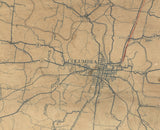 1910 Map of Williamson County Tennessee