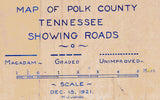 1921 Map of Polk County Tennessee