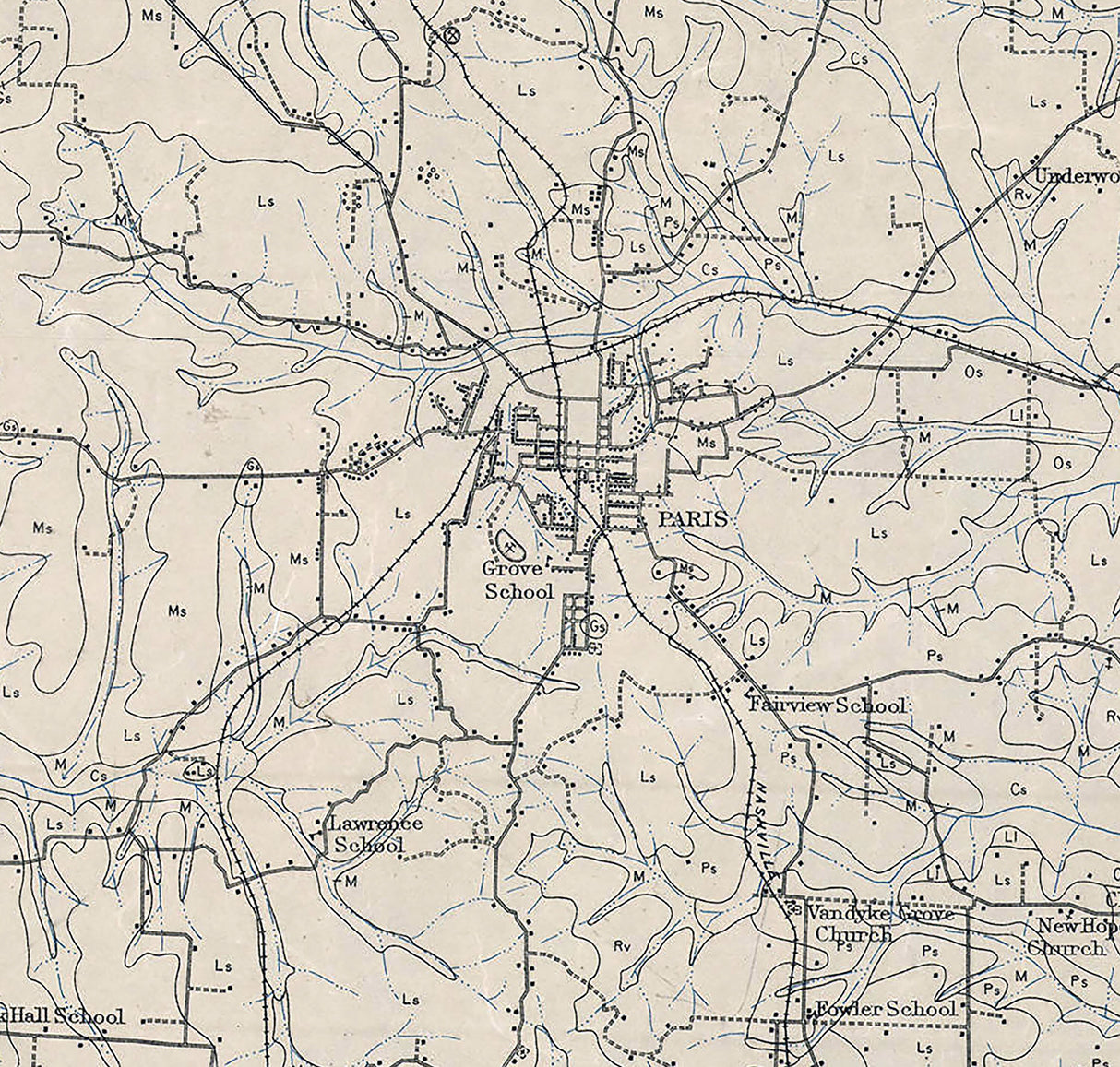 1922 Map of Henry County Tennessee