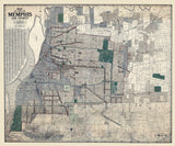 1925 Map of Memphis Tennessee and Vicinity