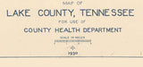 1930 Map of Lake County Tennessee