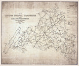 1930 Map of Loudon County Tennessee