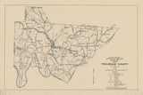 1930 Map of Trousdale County Tennessee