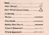 1900 Map of Washington County Tennessee